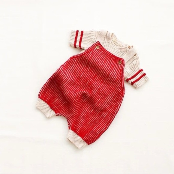Fin & Vince Striped Overalls
